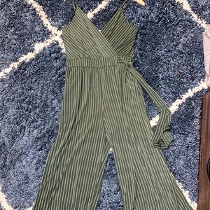 Olive Rica Knit Crop Jumpsuit, Brand: Kaileigh, Size: M